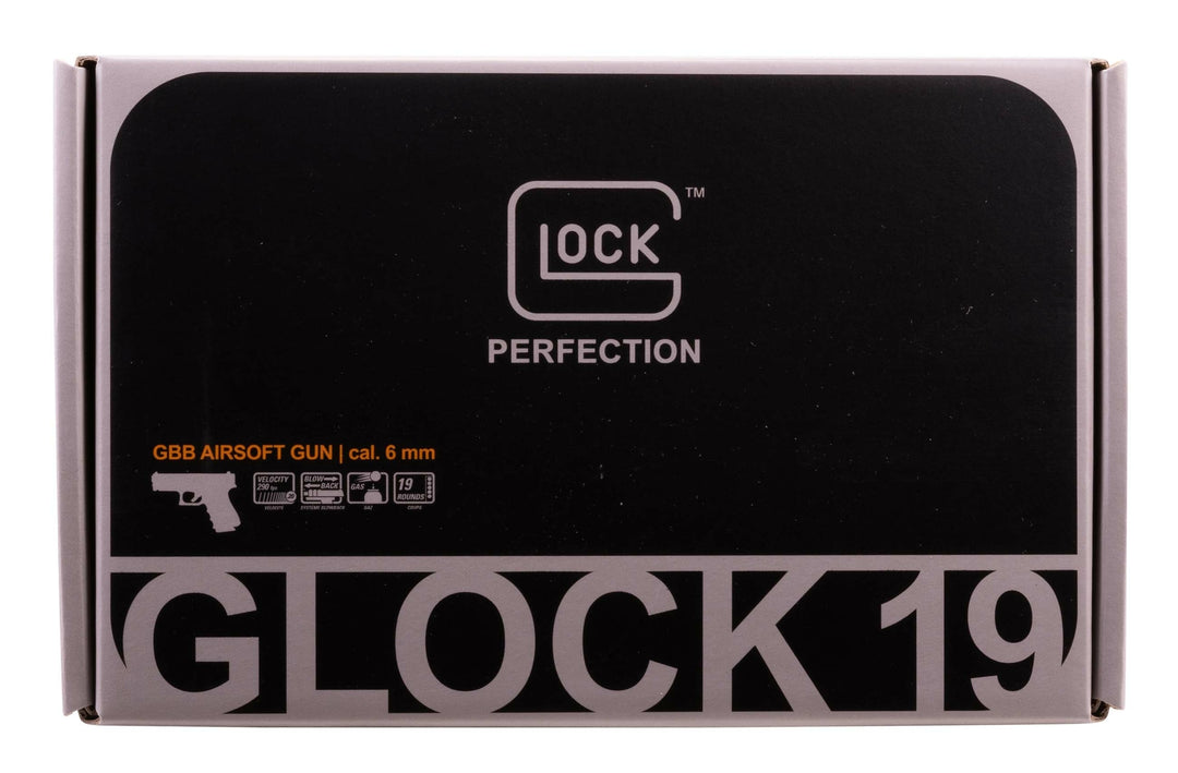 Realistic gun glock 19 training gbb package top