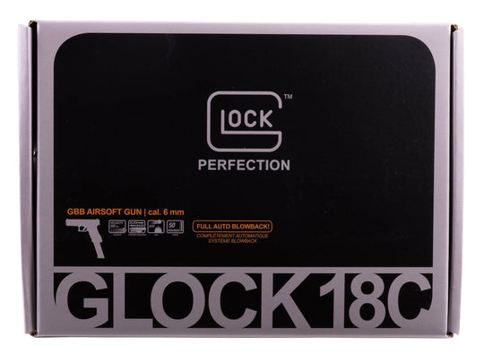 GLOCK G18C GEN 3 GBB 6MM BLACK AIRSOFT PISTOL | OFFICIALLY LICENSED BY GLOCK