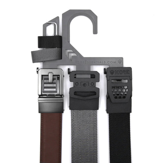 X4 BUCKLE | LEATHER GUN BELT 1.5" STAINLESS STEEL BUCKLE