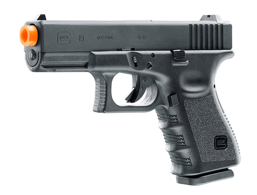 Realistic gun glock 19 training gbb 45 left side