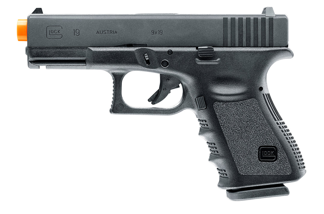 Realistic gun glock 19 training gbb left side