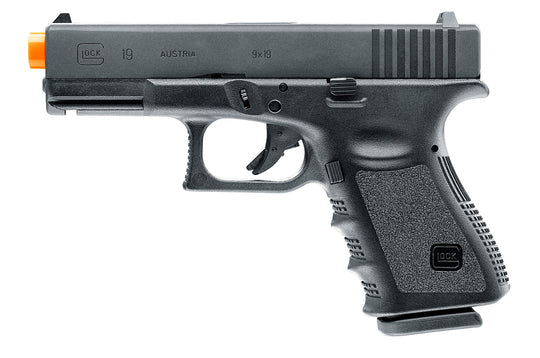 Realistic gun glock 19 training gbb left side