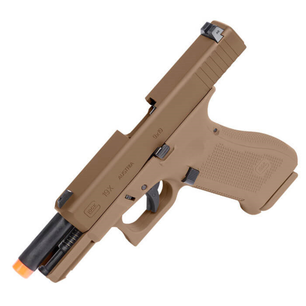 Realistic gun glock training gbb 45 leftside slide locked