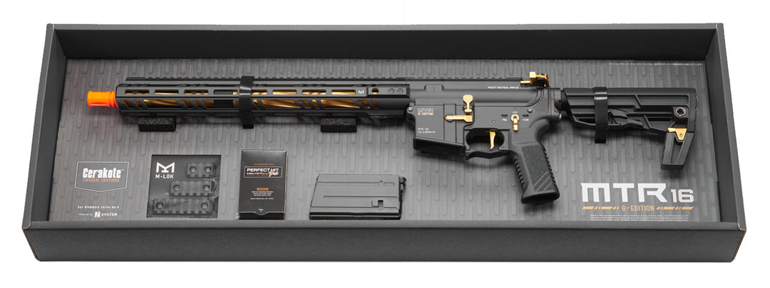 TOKYO MARUI MTR16 G RIFLE | GBBR AIRSOFT (BLACK & GOLD)