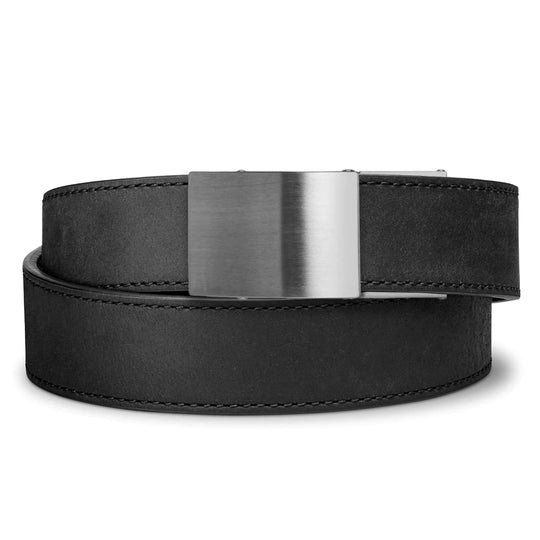 X4 BUCKLE | LEATHER GUN BELT 1.5" STAINLESS STEEL BUCKLE