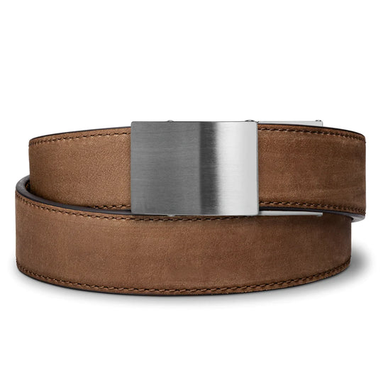 X4 BUCKLE | LEATHER GUN BELT 1.5" STAINLESS STEEL BUCKLE