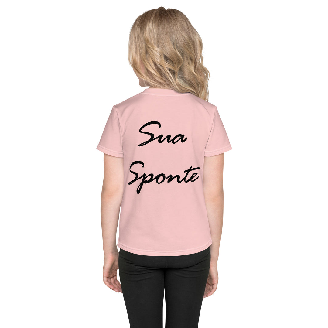 Kids crew neck t-shirt Pink