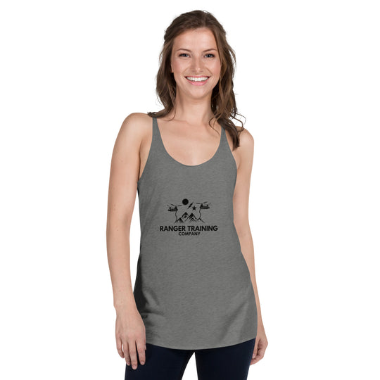 Women's Racerback Tank Large Logo "Live Laugh Live Fire"